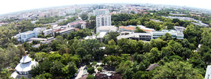 background Chiang Mai University Library Arial View